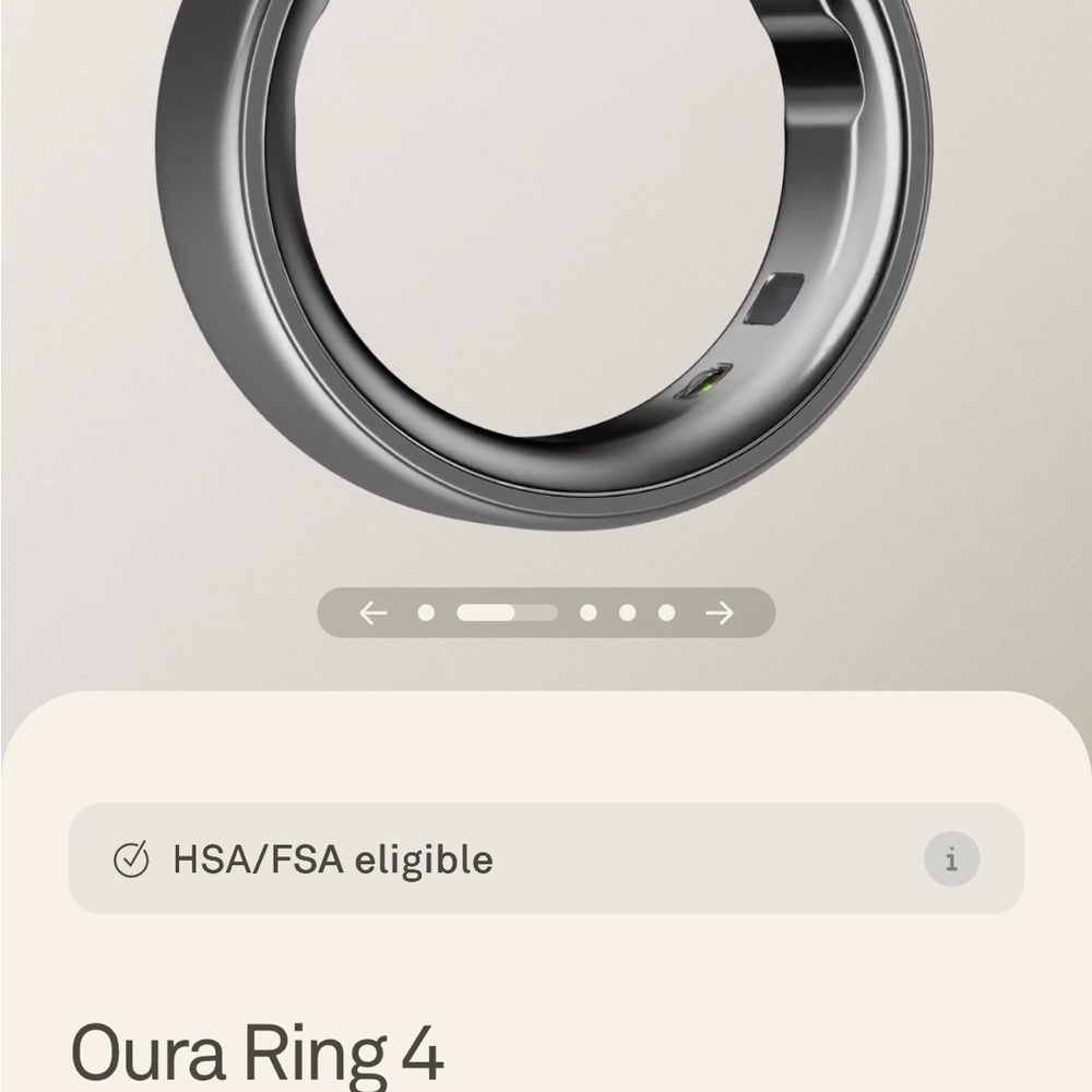 BRAND NEW Ōura Ring 4 (Silver - Size 6) - Picture 4 of 10